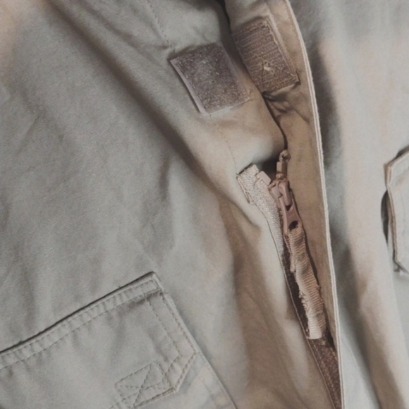 EOTAC 401 Operator Grade Zip-Up Short Sleeved Shirt Color khaki  XXL NWT - Picture 2 of 7